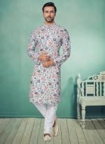 Dhupion Silk Multi Colour Festival Wear Printed Readymade Kurta Pajama